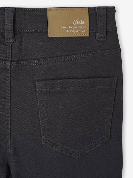 Pantalon fille slim morphologique fin anthracite+rose poudré - vertbaudet enfant 