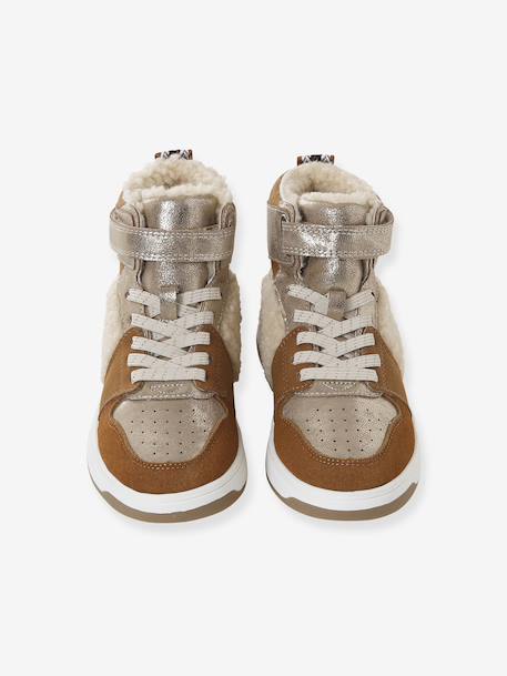 Baskets enfant fille synthétique fourrées camel - vertbaudet enfant 