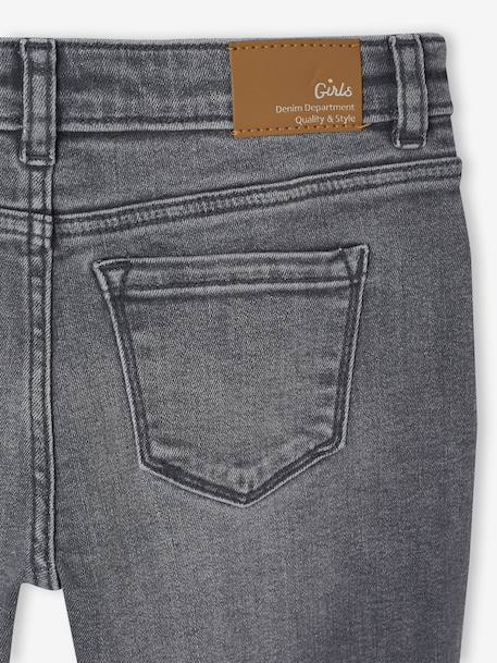 Smalle jeans large meisjes denimgrijs+donkerblauw+grijs+middenblauw - vertbaudet enfant 