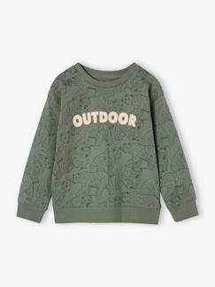 Jongens-T-shirt, poloshirt, souspull-Jongensshirt in sweaterlook met print