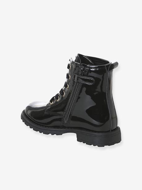 Bottines enfant fille synthétique zippées noir - vertbaudet enfant 