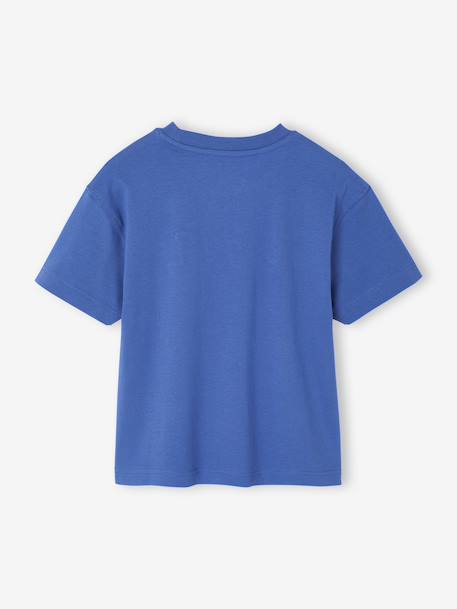 T-shirt garçon imprimé devant bleu - vertbaudet enfant 