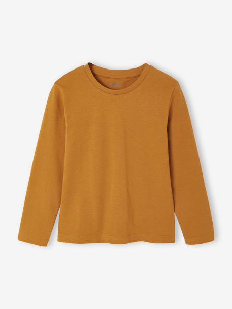 Lot de 3 T-shirts garçon manches longues anthracite+blanc+bordeaux - vertbaudet enfant 