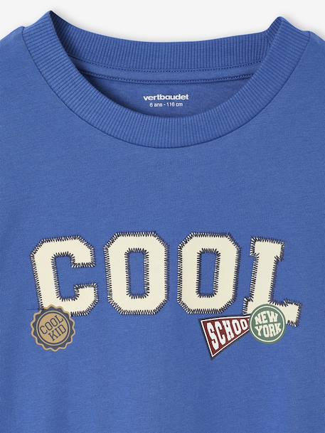 T-shirt garçon imprimé devant bleu - vertbaudet enfant 