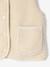 Gilet fille sans manches en sherpa vanille+vert - vertbaudet enfant 