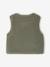 Gilet fille sans manches en sherpa vanille+vert - vertbaudet enfant 