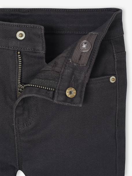 Slim meisjesbroek smalle lichaamsbouw antraciet+roze (poederkleur) - vertbaudet enfant 