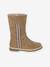 Bottes enfant fille synthétique fourrées zippées camel - vertbaudet enfant 