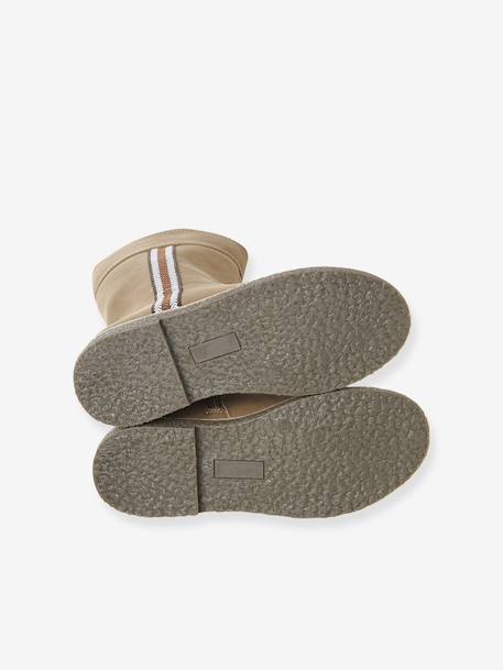 Bottes enfant fille synthétique fourrée zippées camel - vertbaudet enfant 