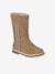 Bottes enfant fille synthétique fourrées zippées camel - vertbaudet enfant 