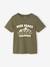 T-shirt garçon imprimé devant écru+olive - vertbaudet enfant 