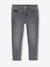 Jean fille slim morphologik tour de hanches medium bleu foncé+bleu moyen+denim gris+gris - vertbaudet enfant 