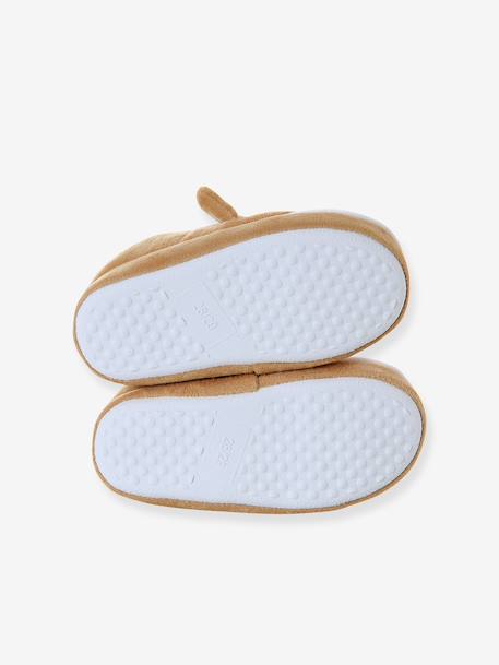 Chaussons aspect peluche shiba enfant beige - vertbaudet enfant 
