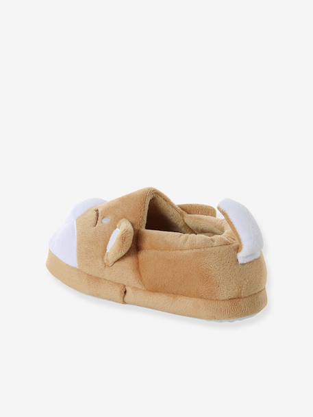 Sloffen met shiba-knuffellook voor kinderen beige - vertbaudet enfant 