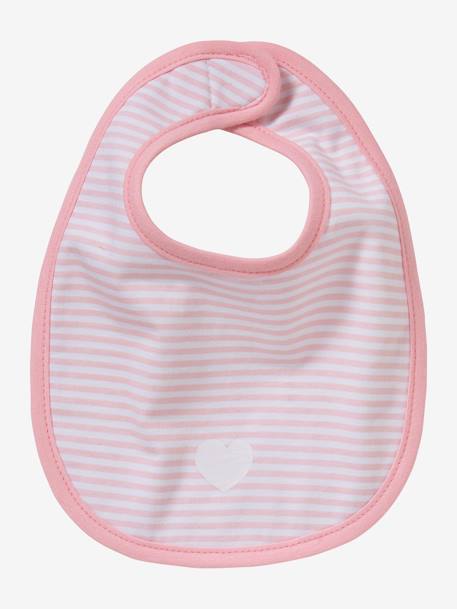 Lot de 5 bavoirs naissance LOT CHAT ROSE - vertbaudet enfant 