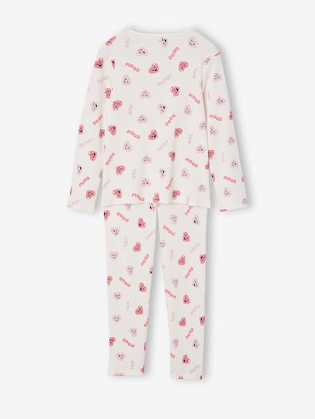 Lot de 2 pyjamas fille coeurs en côtes marine - vertbaudet enfant 