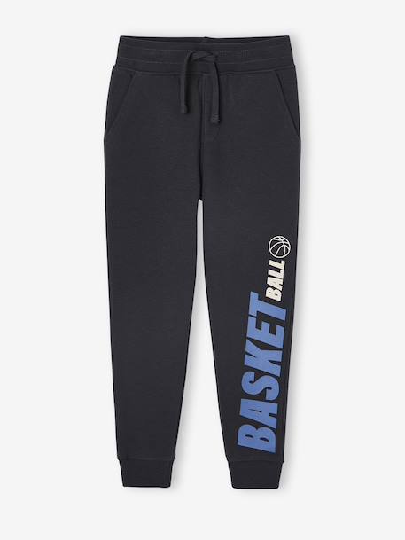 Jogging garçon maxi inscription sport anthracite+noisette - vertbaudet enfant 