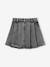 Jupe fille en jean plissée denim gris+stone - vertbaudet enfant 