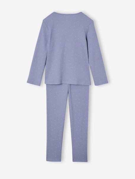 Lot de 2 pyjamas fille coeurs en côtes marine - vertbaudet enfant 