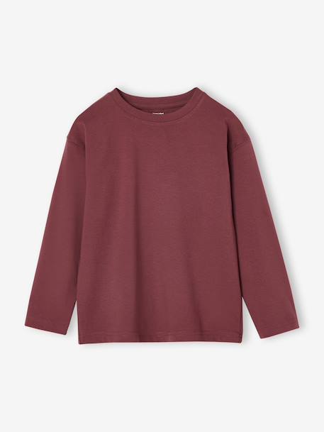 Set van 3 effen T-shirts blauwgroen+olijf+terracotta - vertbaudet enfant 