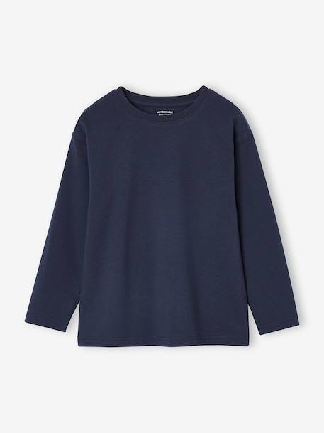 Set van 3 effen T-shirts blauwgroen+olijf+terracotta - vertbaudet enfant 