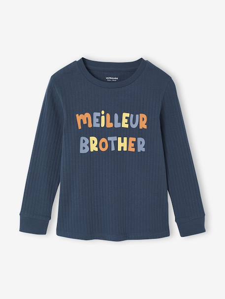 Jongenspyjama Best Brother marineblauw - vertbaudet enfant 