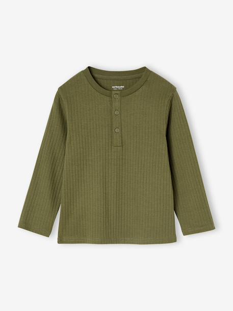 Lot de 2 pyjamas garçon en côtes kaki - vertbaudet enfant 