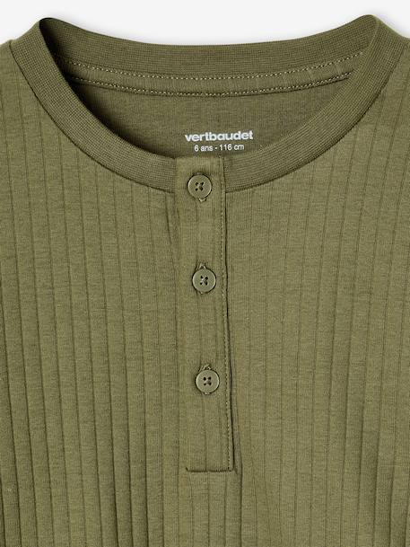 Lot de 2 pyjamas garçon en côtes kaki - vertbaudet enfant 