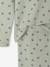 Pyjama in ribstof met tuniekkraag en bloemenmotieven saliegroen - vertbaudet enfant 