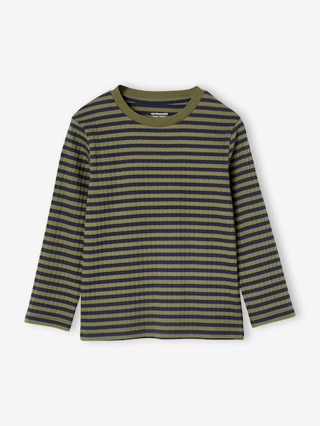 Lot de 2 pyjamas garçon en côtes kaki - vertbaudet enfant 