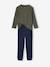 Lot de 2 pyjamas garçon en côtes kaki - vertbaudet enfant 
