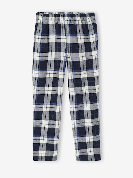 Pyjama Garçon Flanelle Imprimé Dinosaures marine - vertbaudet enfant 