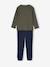 Lot de 2 pyjamas garçon en côtes kaki - vertbaudet enfant 