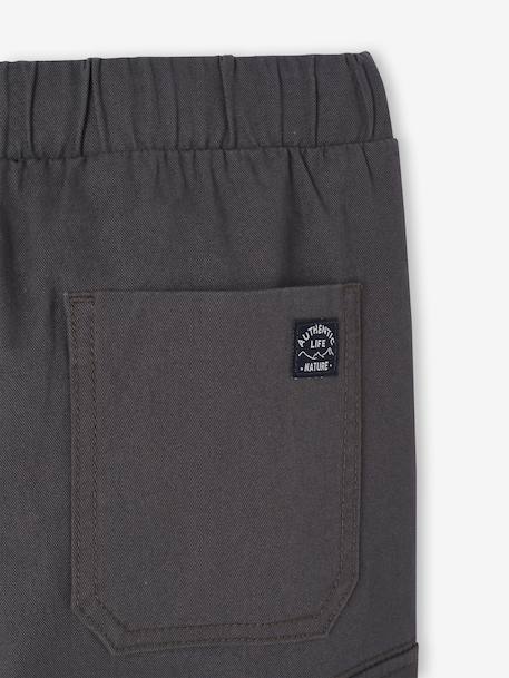 Pantalon garçon battle facile à enfiler anthracite+bleu glacier+kaki foncé+taupe - vertbaudet enfant 
