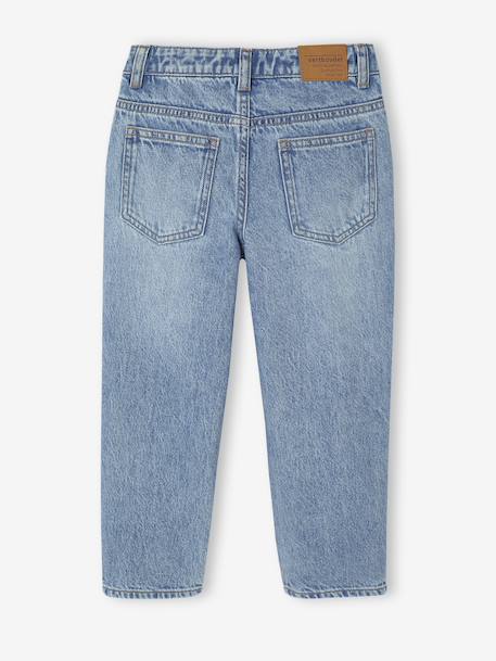Rechte 5-pocket jeans voor jongens, verwassen double stone - vertbaudet enfant 