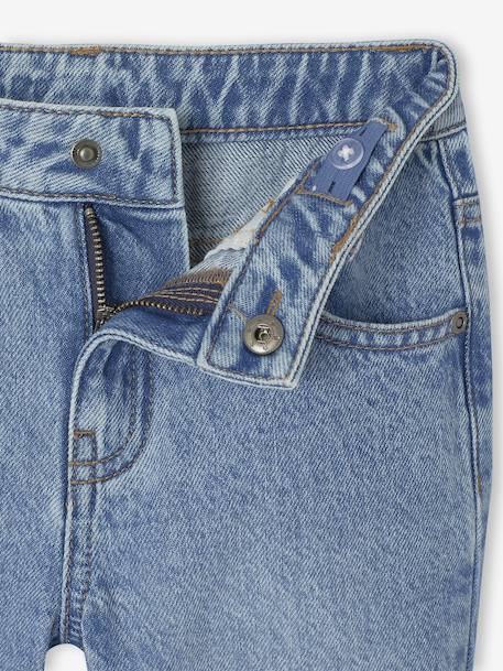 Rechte 5-pocket jeans voor jongens, verwassen double stone - vertbaudet enfant 