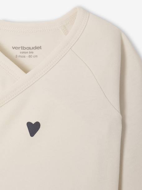 Set van 5 body's Basics met opening voor pasgeborenen lichtgeel - vertbaudet enfant 