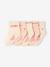 Lot de 5 paires de chaussettes coeurs bébé vieux rose - vertbaudet enfant 
