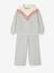 Ensemble fille sweat pantalon large gris chiné - vertbaudet enfant 