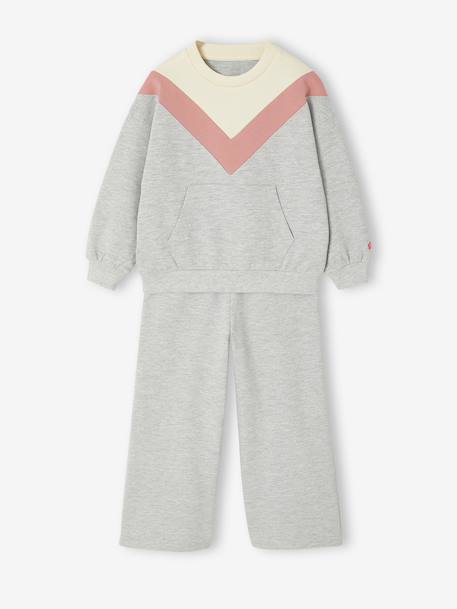 Fille-Ensemble-Ensemble fille sweat pantalon large