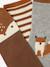 Lot de 3 paires de chaussettes « renard » bébé garçon terracotta - vertbaudet enfant 