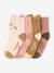 Lot de 4 paires de chaussettes 'animaux' bébé rose - vertbaudet enfant 
