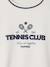 Sportieve sweater met tennisclub motief voor meisjes ecru - vertbaudet enfant 