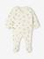 Gewatteerde set vest + broek met voetjes volledig bedrukt ecru+rozen - vertbaudet enfant 