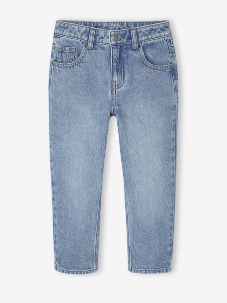 Rechte 5-pocket jeans voor jongens, verwassen double stone - vertbaudet enfant 