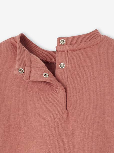 Sweat-shirt bébé fille message imprimé vieux rose - vertbaudet enfant 