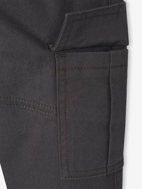 Pantalon garçon battle facile à enfiler anthracite+bleu glacier+kaki foncé+taupe - vertbaudet enfant 