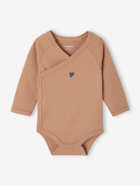 Set van 5 body's Basics met opening voor pasgeborenen lichtgeel - vertbaudet enfant 