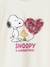 Tee-shirt manches longues Peanuts Snoopy fille écru - vertbaudet enfant 