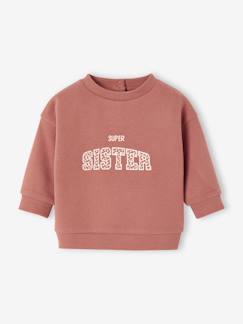 -Sweat-shirt bébé fille message imprimé